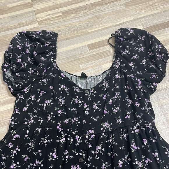 Wild Fable Size XXL stretchy floral tiered peasant baby doll dress - Picture 2 of 4